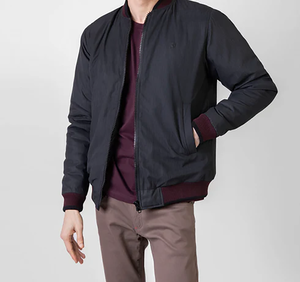 Bomber Edge Bold Style Coated <b>Camouflage</b> Formal Spring Unisex <b>Jacket</b> with Front Logo - Product Image 2
