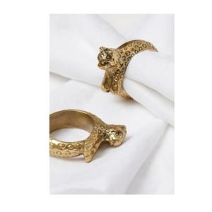 Juego de 2 anillos de servilleta de latón, servilletero de mesa de forma redonda de tamaño personalizado para proveedor mayorista - Product Image 1