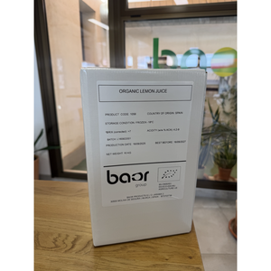 Jugo de Limón Orgánico Baor 10kg BIB Sabor Ácido de Fruta Congelada - Product Image 1