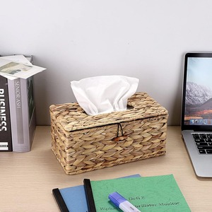 Cajas de pañuelos de jacinto de agua de calidad superior, soporte de papel natural, caja lista para enviar - Product Image 4