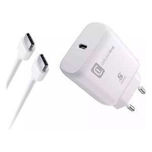 Cargador Rápido USB Tipo-C de 25W, Kit ACHSMKITC2CPD25WW, Cargador Blanco con Power Delivery para Carga Eficiente - Product Image 1