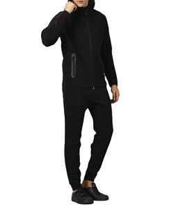 Conjunto Deportivo para Hombre con Logotipo Personalizado, Cierre de Cremallera, Transpirable, Ligero, Diseño Sólido, para Invierno, con Cordón Ajustable y Logotipo Frontal - Product Image 2