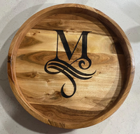 Hete Verkoop Roterende Mango Hout Luie Susan Draaitafel Organizer Lage Moq Keuken Aanrecht Pantry Opslag Rekken Voedsel Opslag