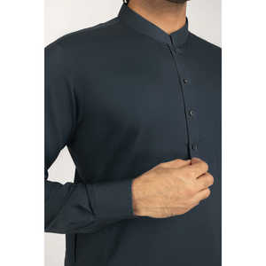 Chemises non cousues Vision Ember en tissu popeline infroissable, teint uni, mélangée - Product Image 2