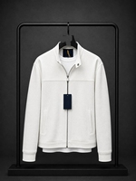 Veste d'hiver rembourrée pour homme de haute qualité, blanche, imperméable, col montant, fermeture éclair, couleur unie, pour temps froid