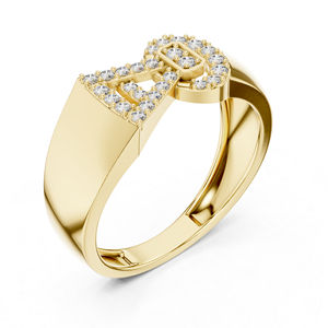 Anillo de Compromiso de Oro Amarillo de 14K con Diamante Redondo Cultivado en Laboratorio para Mujer |   Diamante Cultivado Nuevo - Product Image 5