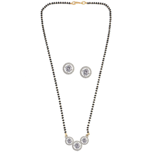 Mangalsutra Tradicional Indio de Tres Hilos, Joyería Cultural Coleccionable - Product Image 2