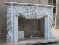 Élégantes et exquises cheminées en marbre sculptées à la main polies avec un artisanat intemporel améliore votre espace Modèle élégant