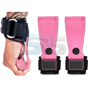 Empuñaduras de cuero antideslizantes al por mayor para levantamiento de pesas, accesorios de gimnasio, entrenamiento, compresión, Palma, herramientas de entrenamiento de seguridad - Product Image 6