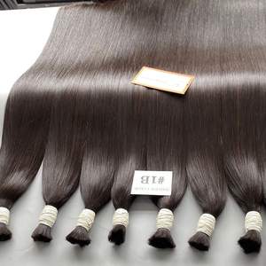 Extensions de cheveux humains vierges de haute qualité Grand stock Cuticule Remy Cheveux alignés en vrac Prix de gros bon marché - Product Image 5