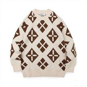 เสื้อไหมพรมผู้ชายแบบถักทอ  ตกแต่งโลโก้ตามสั่ง  แฟชั่นฤดูใบไม้ร่วงฤดูหนาว  ขายส่งคุณภาพสูง ผลิตตามสั่ง - Product Image 6