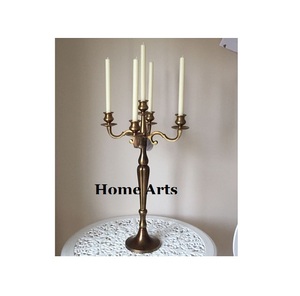 Fantástico diseño acrílico 5 brazos candelabros centro de mesa hogar Hotel y restaurante decoración portavelas a granel - Product Image 6