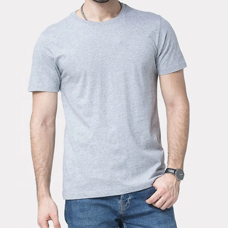Nefes boş 170gsm T-shirt o-boyun kısa kollu 100% pamuklu spor spor Fitness erkek tişört toptan OEM özelleştirilmiş