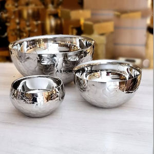 Tazones de fruta de metal de calidad superior con flores de latón en tamaño y acabados de forma personalizada para la decoración del hogar para exportar desde la India - Product Image 6