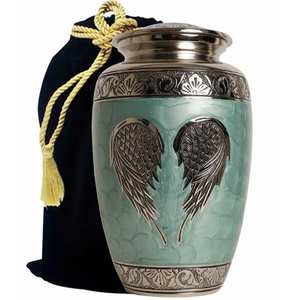 Brass Cremation Urns for Human Ashes Funeral Memorial <b>Supplies</b> Wholesale Export Quality India - Product Image 3