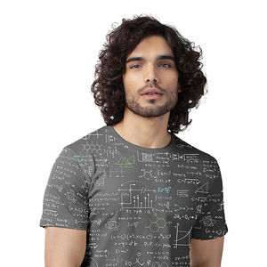 Camiseta de cuello redondo con patrón liso y liso, camiseta informal de algodón suave para uso diario, camiseta interior de moda de verano holgada para hombre - Product Image 5