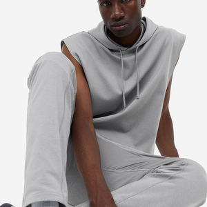Vente en gros de sweats à capuche pour hommes 100% coton de qualité supérieure nouveau style avec broderie teinte unie pour l'hiver bas quantité minimale de commande - Product Image 5