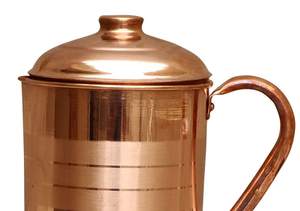 Fabricante de jarras de agua de cobre puro, almacenamiento de agua de 1,5 litros, hogar, cocina, oficina, regalos, beneficios para la salud - Product Image 2