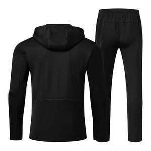 Full <b>Zip</b> Hoodie Sweatsuit Running Sport Pants With Zipper Pockets 100% Cotton Tracksuits From Pakistan - Product Image 2