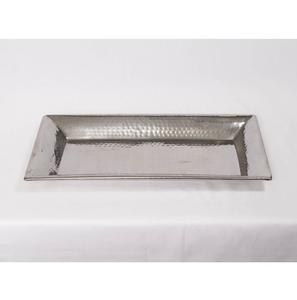 Bandeja de Metal para servir comida rápida para restaurante, mesa de comedor decorativa hecha a mano, forma rectangular recubierta de plata para uso de postres de Hotel - Product Image 5