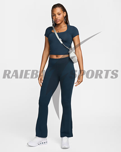 2026 Summer Custom Made Spandex/Nylon High Waist Four-Way Stretch Breathable Eco-Friendly Gym Leggings Women Fitness <b>Flare</b> Yoga - Product Image 6