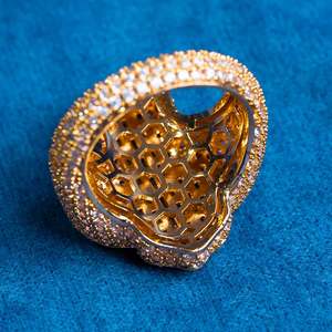 Anillo de boda de compromiso de corte Baguette de Plata de Ley 925 chapado en oro blanco de 14 quilates con perla de moissanita, joyería fina - Product Image 4