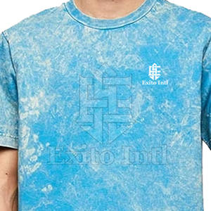 Camisetas de lavado ácido personalizadas OEM para hombres, ligeras, de secado rápido y suave, con estampado de fitness al por mayor - Product Image 2