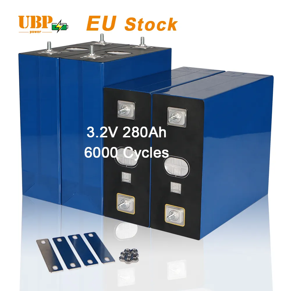 Ubppower Eu Voorraad Nieuwe 280ah Lfp A Grade Batterijen Energieopslag Lifpo Lithium Ion De 3.2V 280Ah Lf 280K Cellifepo4-batterij