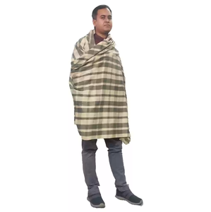 Mantón de lana Merino transpirable personalizado caliente último diseño elegante hombres chal de lana 2024 personalizado - Product Image 5