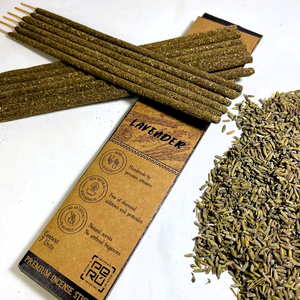Varitas de incienso de lavanda Calidad Premium Hechas a mano Caja aromática orgánica natural 100% 7 unidades Logotipo personalizado Peruano sostenible - Product Image 1