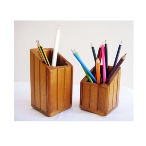 ที่ใส่ปากกาทำจากไม้แบบแฮนด์เมดอุปกรณ์จัดระเบียบสำหรับโต๊ะที่เก็บเครื่องเขียนสำนักงานห้องเรียนการตกแต่งที่สมบูรณ์แบบสำหรับปากกาดินสอ - Product Image 6