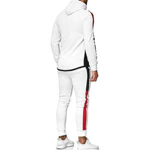 Conjunto Deportivo de Chándal para Hombre, Modelo 2026, Ropa Deportiva con Capucha y Franja Roja, Personalizado, Estilo Urbano, OEM - Product Image 2