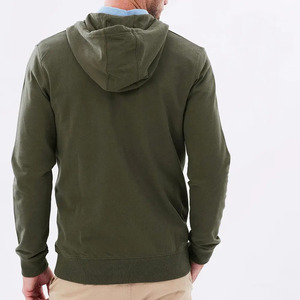 Sweat à capuche zippé 100 % coton personnalisé 2026, de haute qualité, uni, avec logo brodé pour hommes et femmes - Product Image 4