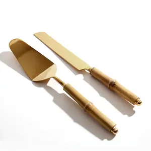 Ensemble de spatule et couteau à dessert en acier inoxydable argenté, pour la restauration, les hôtels et les restaurants - Product Image 2