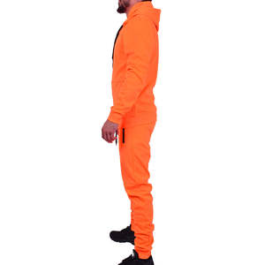 Nouvel arrivage élégant : Ensemble de survêtement de course et de jogging personnalisé avec fermeture éclair intégrale, en molleton technique respirant et durable - Product Image 4
