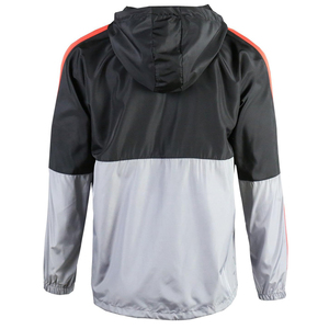 แจ็คเก็ตกันลมลายทางสีแดงสีดำสำหรับผู้ชายเสื้อกันฝนมีฮู้ดกันน้ำน้ำหนักเบากันน้ำได้กันลมกลางแจ้งแนวสตรีทแวร์แนวสปอร์ตแฟชั่น - Product Image 6