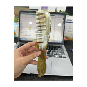 Peine de cuerno de búfalo único para peine de cuerno de pelo Extensión de cabello Color Cuerno natural completo para cabello con la mejor calidad en Vietnam - Product Image 3