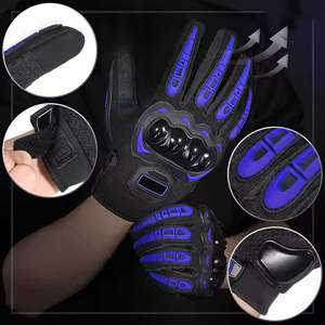 Suministro directo de fábrica Guantes de moto de calidad profesional de diseño personalizado Material de cuero puro Deportes totalmente personalizables - Product Image 5