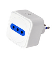 Prise italienne 2P+T 10A, prise 2P+T 10A avec interrupteur intelligent Tuya, adaptateur multiple