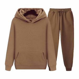 Ensemble deux pièces Survêtement polaire décontracté Ensembles unisexe Survêtement d'entraînement respirant à capuche personnalisé - Product Image 4
