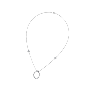 Collar de platino 950 con colgante de diamante natural personalizable, joyería fina de oro rosa para mujer, certificado IGI para regalo - Product Image 3