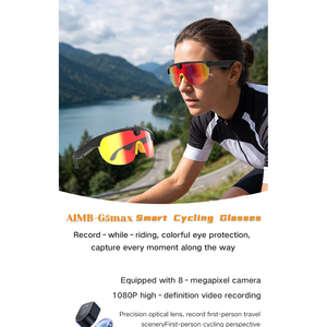 Lunettes intelligentes Aimb G5max Ai avec caméra double 1080P, résistantes au vent, pour le cyclisme, la course à pied et la conduite, avec fonction d'appel audio - Product Image 3