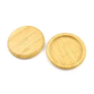 Salvamanteles de cocina de madera reutilizables superventas respetuosos con el medio ambiente posavasos de bambú redondos artesanías de media luna - Product Image 2