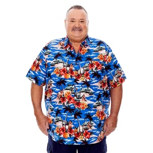 Chemises de plage et de camping tendance pour hommes, personnalisables avec logo, imprimées sur toute la surface, boutonnées, douces et durables – Collection 2026, Vente Flash - Product Image 1