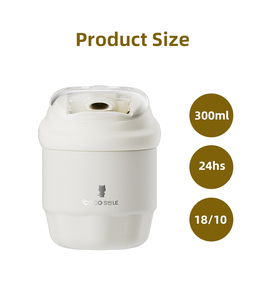 COCOSMILE Two Drinking Option OEM Laser Logo Coffee Drinkware Mini Modern Insulated Stainless Steel Thermal Coffee <strong>Cups</strong> - Product Image 4