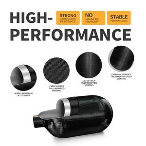 Tanque de paintball de fibra de carbono de 0.8L 48ci, fabricante confiable de suministro a granel - Product Image 2