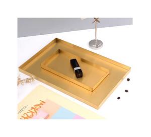 Plateau à huîtres en acier au design de luxe avec finition dorée avec taille et forme personnalisées utilisé pour servir un plateau à huîtres de fruits de mer - Product Image 2