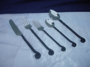 Ensemble de couverts en platine de luxe de qualité supérieure en acier inoxydable 304 vente en gros espace personnalisé élégant cadeaux de fête d'affaires CLASSIC - Product Image 4