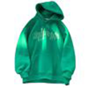 Super qualité 100% coton bouffée impression pull à capuche hommes surdimensionné Streetwear multicolore pour la saison d'automne - Product Image 1