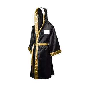Robe de boxe MMA avec logo personnalisé et motif doré Robe de boxe unisexe Sublimation Judo Wear Wear - Product Image 1